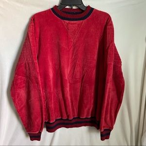 Vintage Red Ringer Sweater
